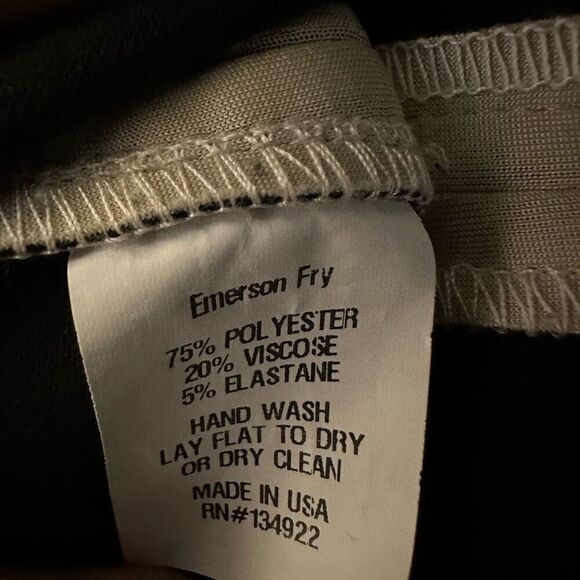 Emerson Fry Womens Size Medium Mini Shift Dress Cream Long Sleeve Stretch - Picture 3 of 9